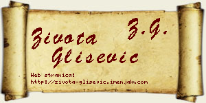 Života Glišević vizit kartica